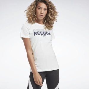 Koszulki Damskie Reebok Graphic Series 1895 Crew Turkusowe PL 01UXFWT